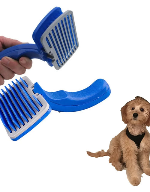 Load image into Gallery viewer, Self Cleaning Slicker Brush Dog Cat Pet Grooming Brush Shedding Brush Comb Rake
