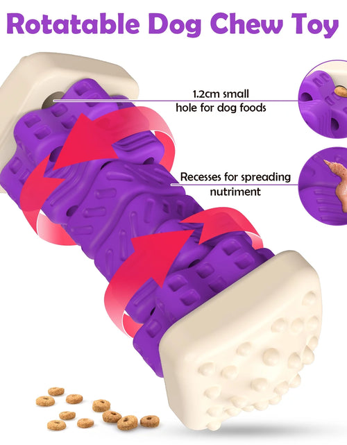 Load image into Gallery viewer, Interactive Dog Chew Toy-Brightly Colored Dog Enrichment Toy for Aggressive Chewers-Purple
