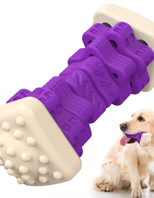Load image into Gallery viewer, Interactive Dog Chew Toy-Brightly Colored Dog Enrichment Toy for Aggressive Chewers-Purple
