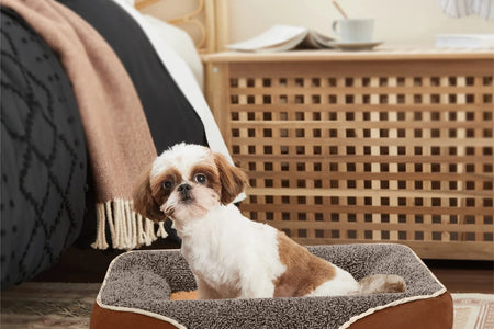 Dog Beds for Large Medium Small Dogs Orthopedic Pet Bed Sofa Supportive Egg Crate Foam Animal Couch with Removable Washable Cover Non Skid Bottom S to XL