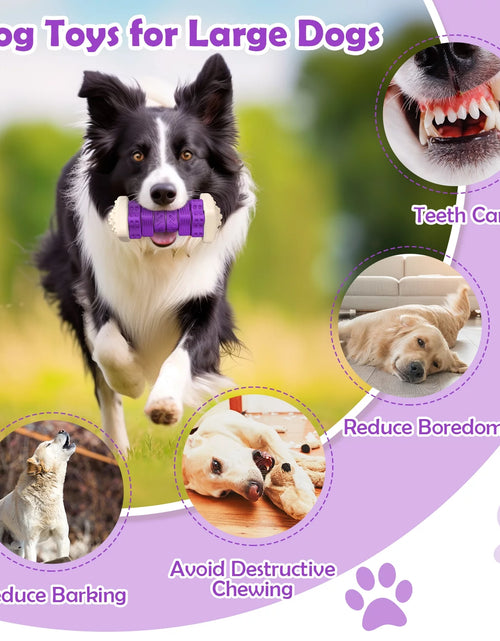 Load image into Gallery viewer, Interactive Dog Chew Toy-Brightly Colored Dog Enrichment Toy for Aggressive Chewers-Purple
