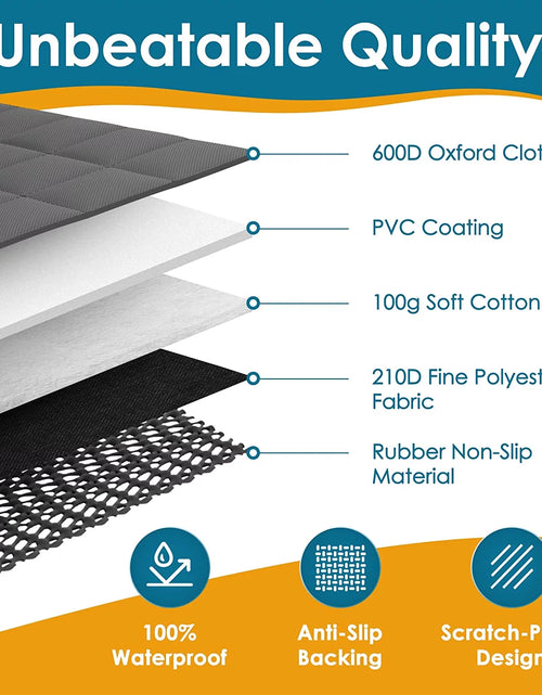 Load image into Gallery viewer, Dog Car Seat Cover, Waterproof &amp; Nonslip Back Seat Hammock with Mesh Window &amp; Seat Belt
