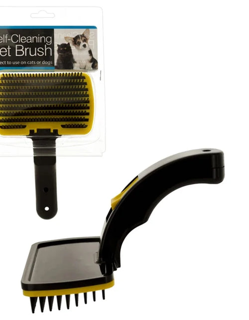 Load image into Gallery viewer, Self Cleaning Slicker Brush Dog Cat Pet Grooming Brush Shedding Brush Comb Rake
