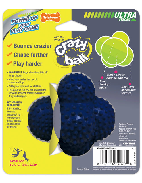 Load image into Gallery viewer, Power Play Crazy-Ball Dog Toy, Dog Balls, Interactive Dog Toys, Large
