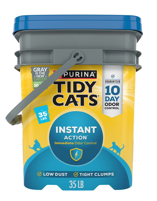 Load image into Gallery viewer, Purina  Instant Action Clumping Cat Litter, Floral Scent, 35 Lb Pail
