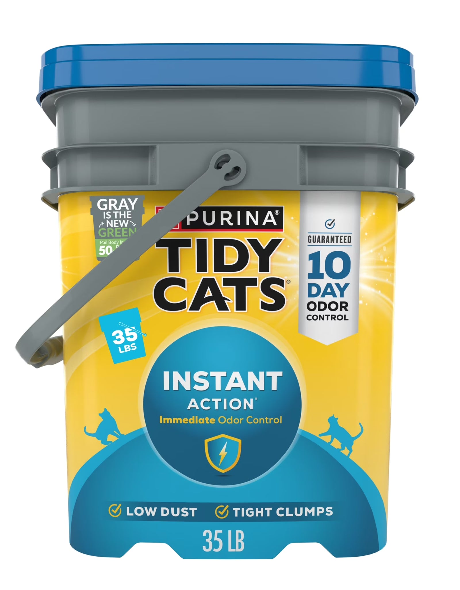 Purina  Instant Action Clumping Cat Litter, Floral Scent, 35 Lb Pail
