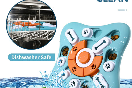 Dog Puzzle Toys, Treat Dispensing Dog Enrichment Toys for IQ Training and Brain Stimulation, Interactive Mentally Stimulating Toys as Gifts for Puppies, Cats, Dogs