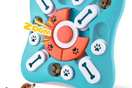 Dog Puzzle Toys, Treat Dispensing Dog Enrichment Toys for IQ Training and Brain Stimulation, Interactive Mentally Stimulating Toys as Gifts for Puppies, Cats, Dogs