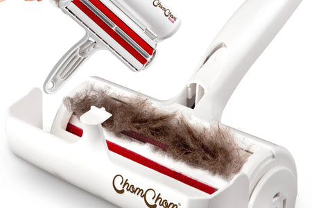 Chom Chom Roller Pet Hair Remover and Reusable Lint Roller - Chomchom Cat and Dog Hair Remover for Furniture, Couch, Carpet, Clothing and Bedding