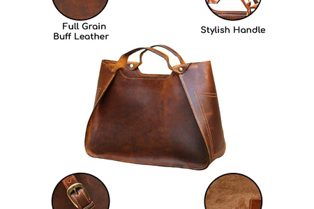 Genuine Leather Purse Travel Handbag Designer Shoulder Tote Bag for Women