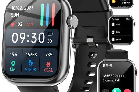 Smart Watch Answer/Make a Call Bluetooth Smart Watch for IOS Android Men'S and Women'S Watch Black